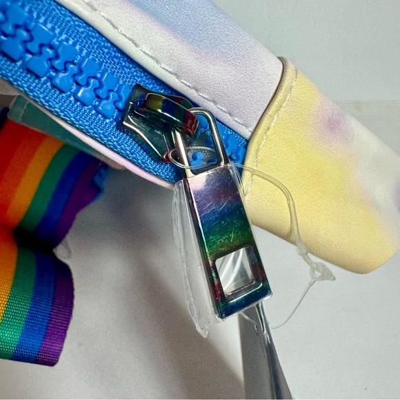 NWT. Disney Pride Collection crossbody hip fanny pack featuring a rainbow strap. - Picture 6 of 11